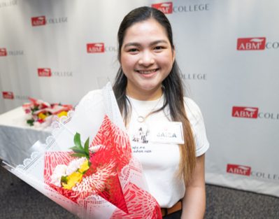 ABM College Receptionist Jaiza Cendana
