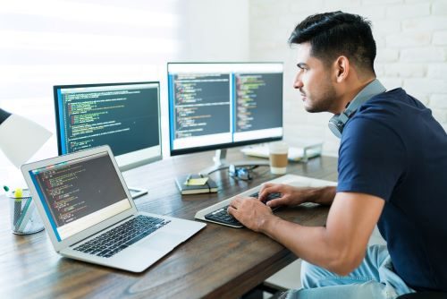 software developer doing software development 