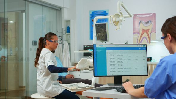 Dental Office Administrator working