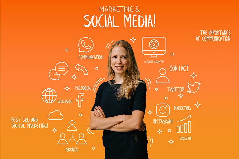 Digital Marketing specialist juggling numerous social media platforms