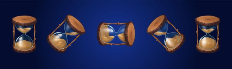 Hourglass time passage / loading time